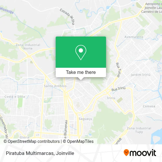 Piratuba Multimarcas map
