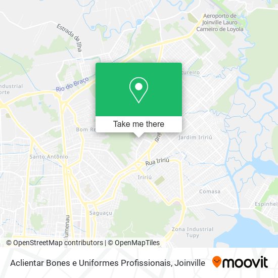 Aclientar Bones e Uniformes Profissionais map