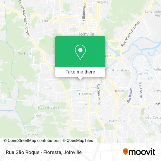 Rua São Roque - Floresta map
