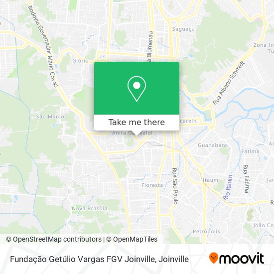 Fundação Getúlio Vargas FGV Joinville map