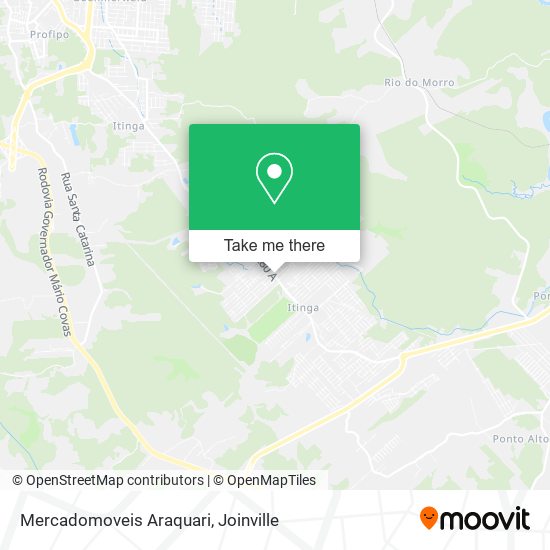 Mercadomoveis Araquari map