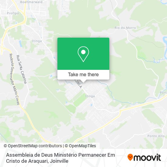 Assembleia de Deus Ministério Permanecer Em Cristo de Araquari map