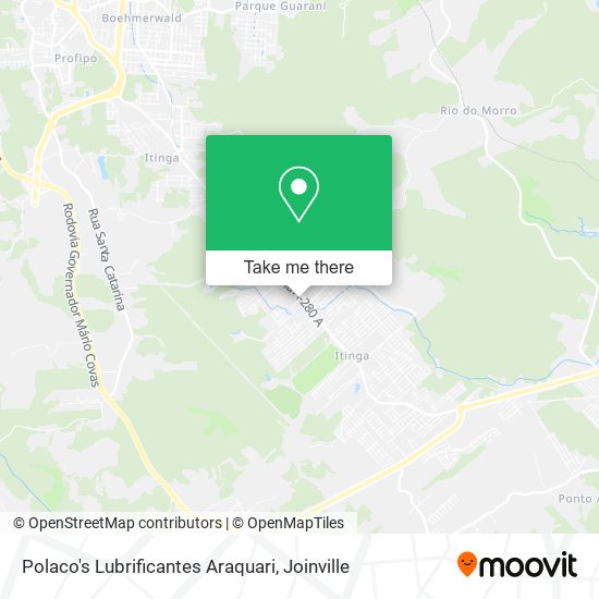 Polaco's Lubrificantes Araquari map