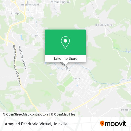 Araquari Escritório Virtual map
