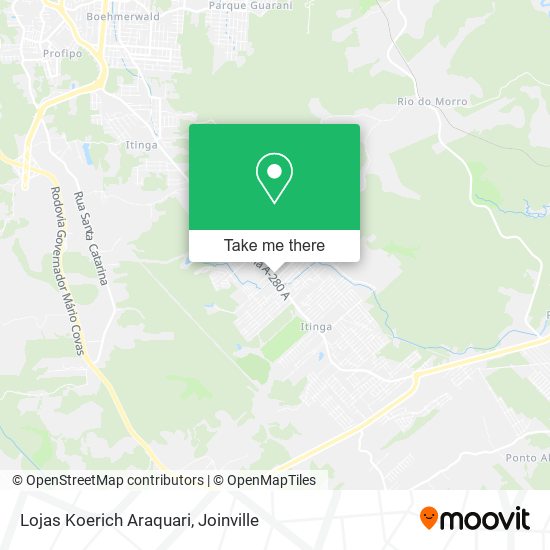 Lojas Koerich Araquari map
