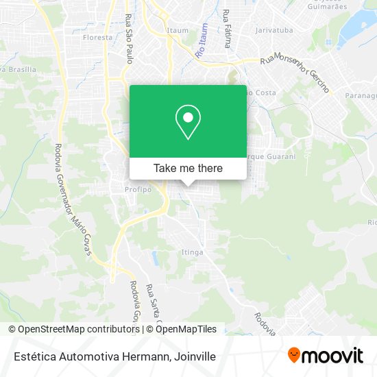 Estética Automotiva Hermann map
