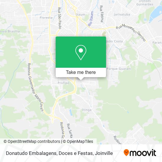 Donatudo Embalagens, Doces e Festas map