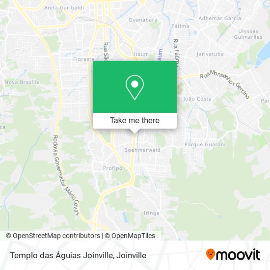 Templo das Águias Joinville map
