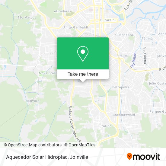 Aquecedor Solar Hidroplac map