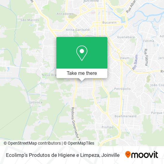 Mapa Ecolimp's Produtos de Higiene e Limpeza