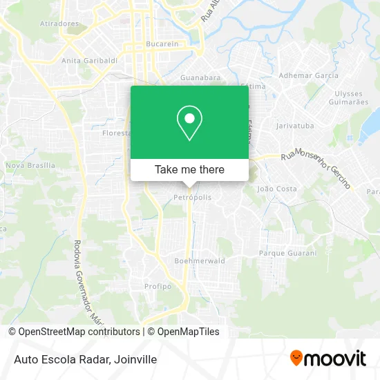 Auto Escola Radar map