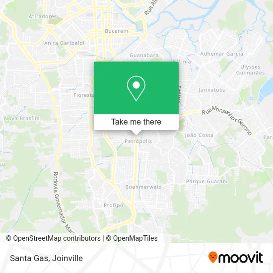 Santa Gas map