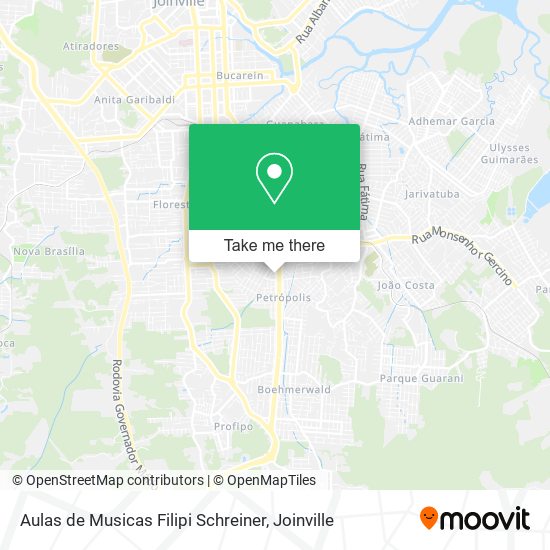 Aulas de Musicas Filipi Schreiner map