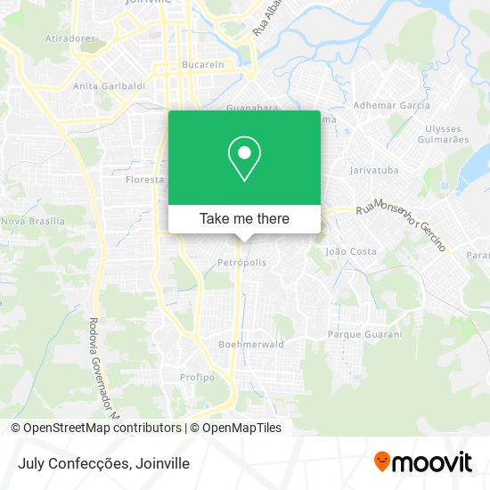 July Confecções map