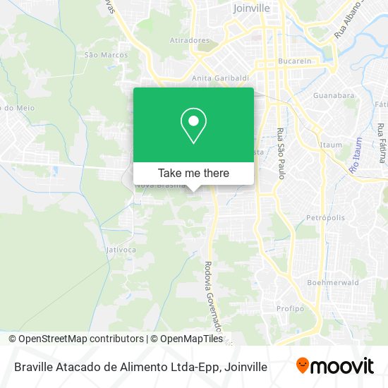 Mapa Braville Atacado de Alimento Ltda-Epp