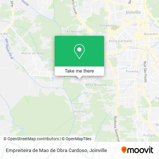 Empreiteira de Mao de Obra Cardoso map