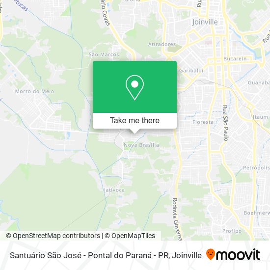 Santuário São José - Pontal do Paraná - PR map