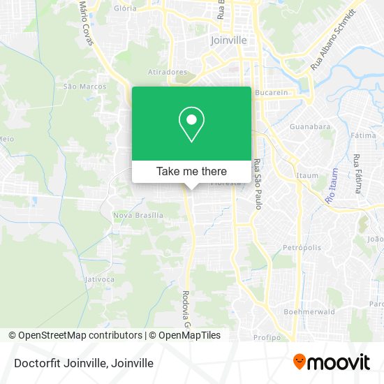 Mapa Doctorfit Joinville