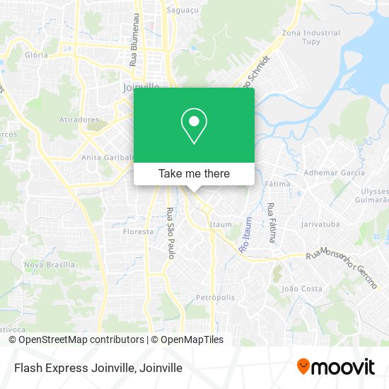 Flash Express Joinville map