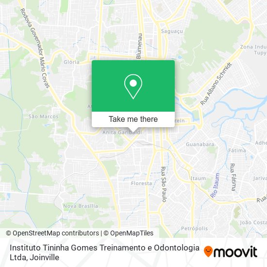 Instituto Tininha Gomes Treinamento e Odontologia Ltda map