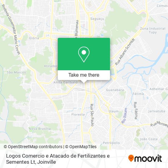 Logos Comercio e Atacado de Fertilizantes e Sementes Lt map