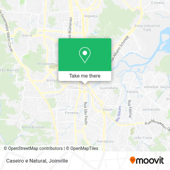 Caseiro e Natural map