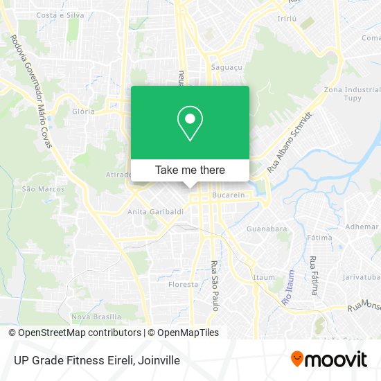 Mapa UP Grade Fitness Eireli