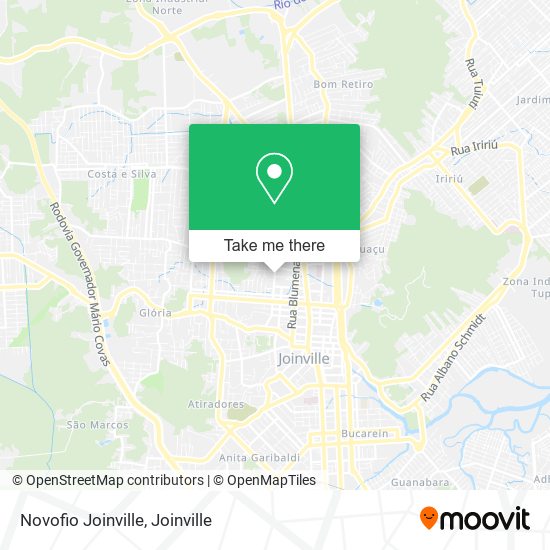 Novofio Joinville map