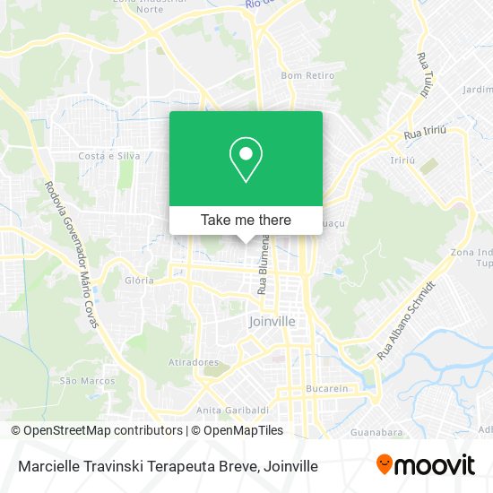 Marcielle Travinski Terapeuta Breve map