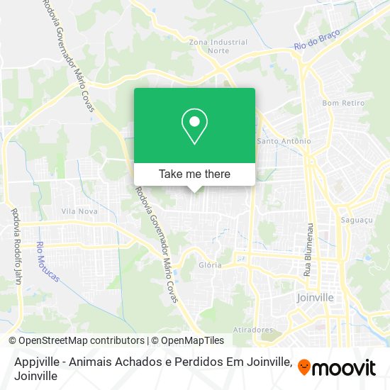 Appjville - Animais Achados e Perdidos Em Joinville map