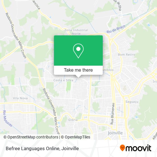 Befree Languages Online map