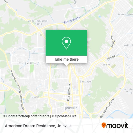 American Dream Residence map