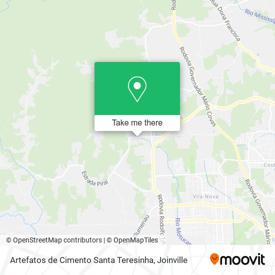 Artefatos de Cimento Santa Teresinha map