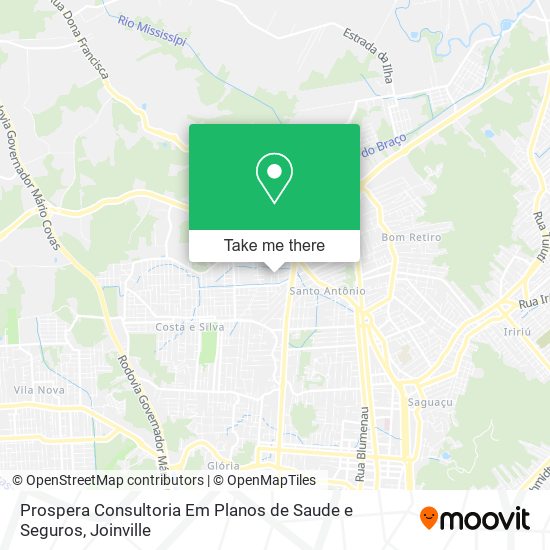 Mapa Prospera Consultoria Em Planos de Saude e Seguros