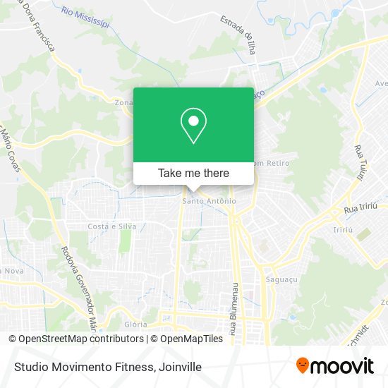 Studio Movimento Fitness map