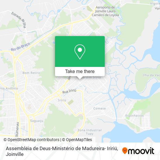 Assembléia de Deus-Ministério de Madureira- Iririú map