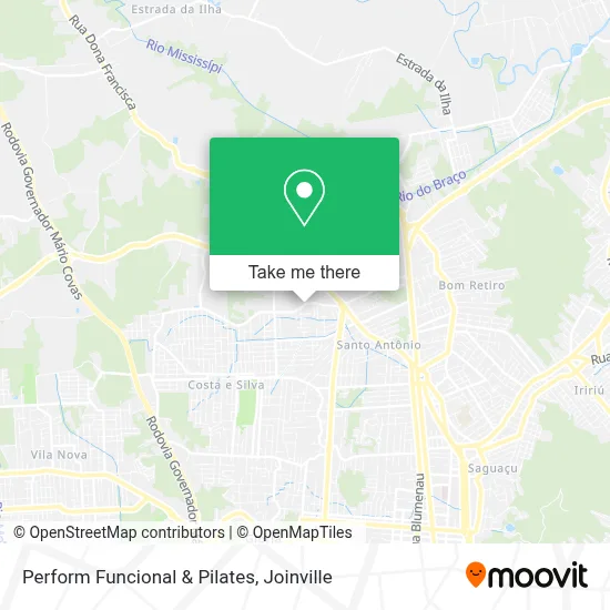 Perform Funcional & Pilates map