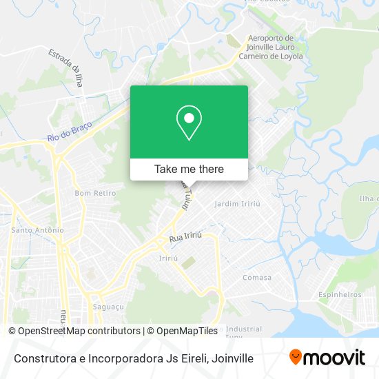 Mapa Construtora e Incorporadora Js Eireli
