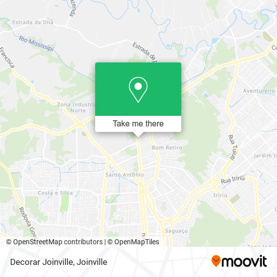 Decorar Joinville map