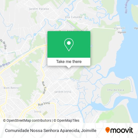 Mapa Comunidade Nossa Senhora Aparecida