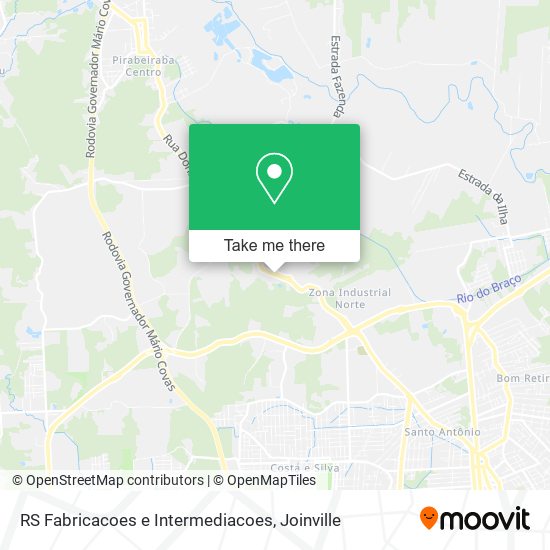 RS Fabricacoes e Intermediacoes map