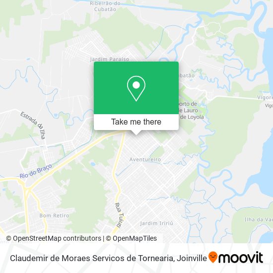 Claudemir de Moraes Servicos de Tornearia map