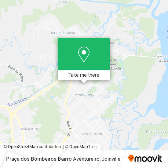 Praça dos Bombeiros Bairro Aventureiro map