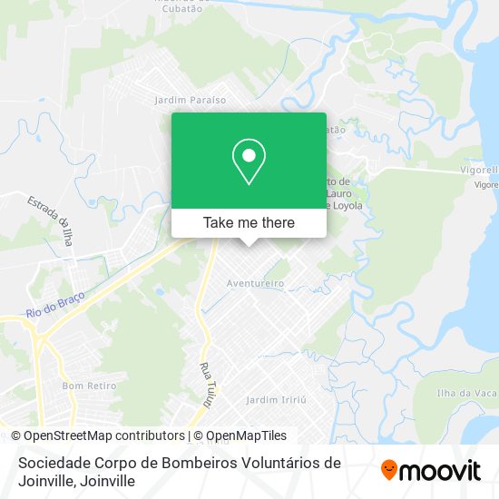 Sociedade Corpo de Bombeiros Voluntários de Joinville map