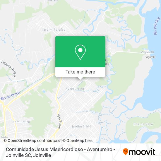 Comunidade Jesus Misericordioso - Aventureiro - Joinville SC map