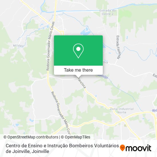Centro de Ensino e Instrução Bombeiros Voluntários de Joinville map
