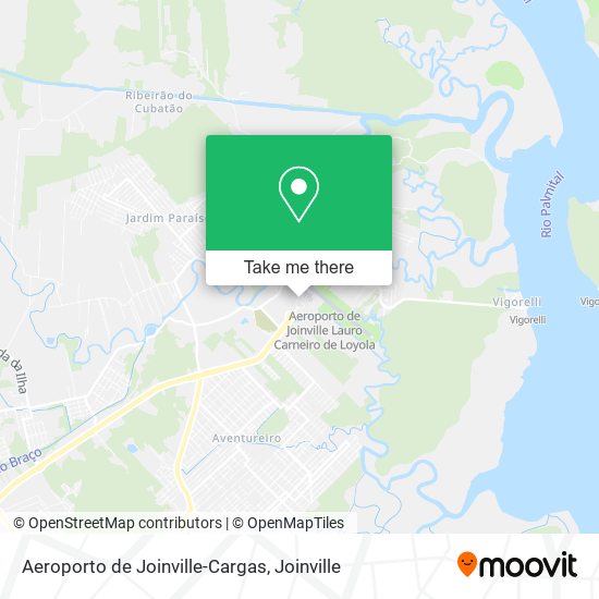 Mapa Aeroporto de Joinville-Cargas