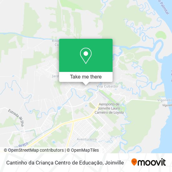 Mapa Cantinho da Criança Centro de Educação