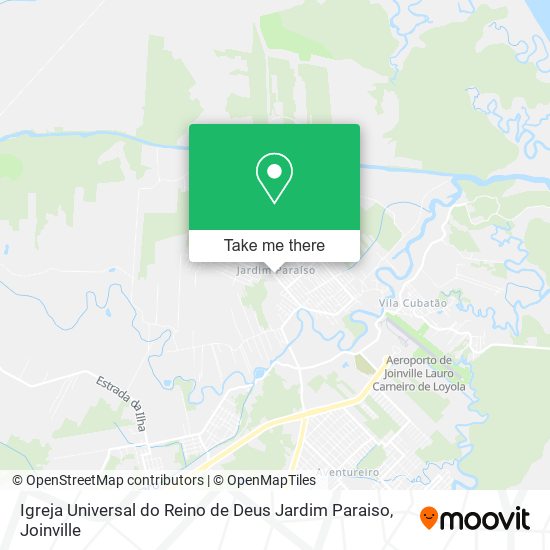Igreja Universal do Reino de Deus Jardim Paraiso map