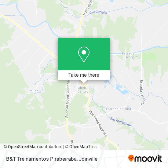 B&T Treinamentos Pirabeiraba map